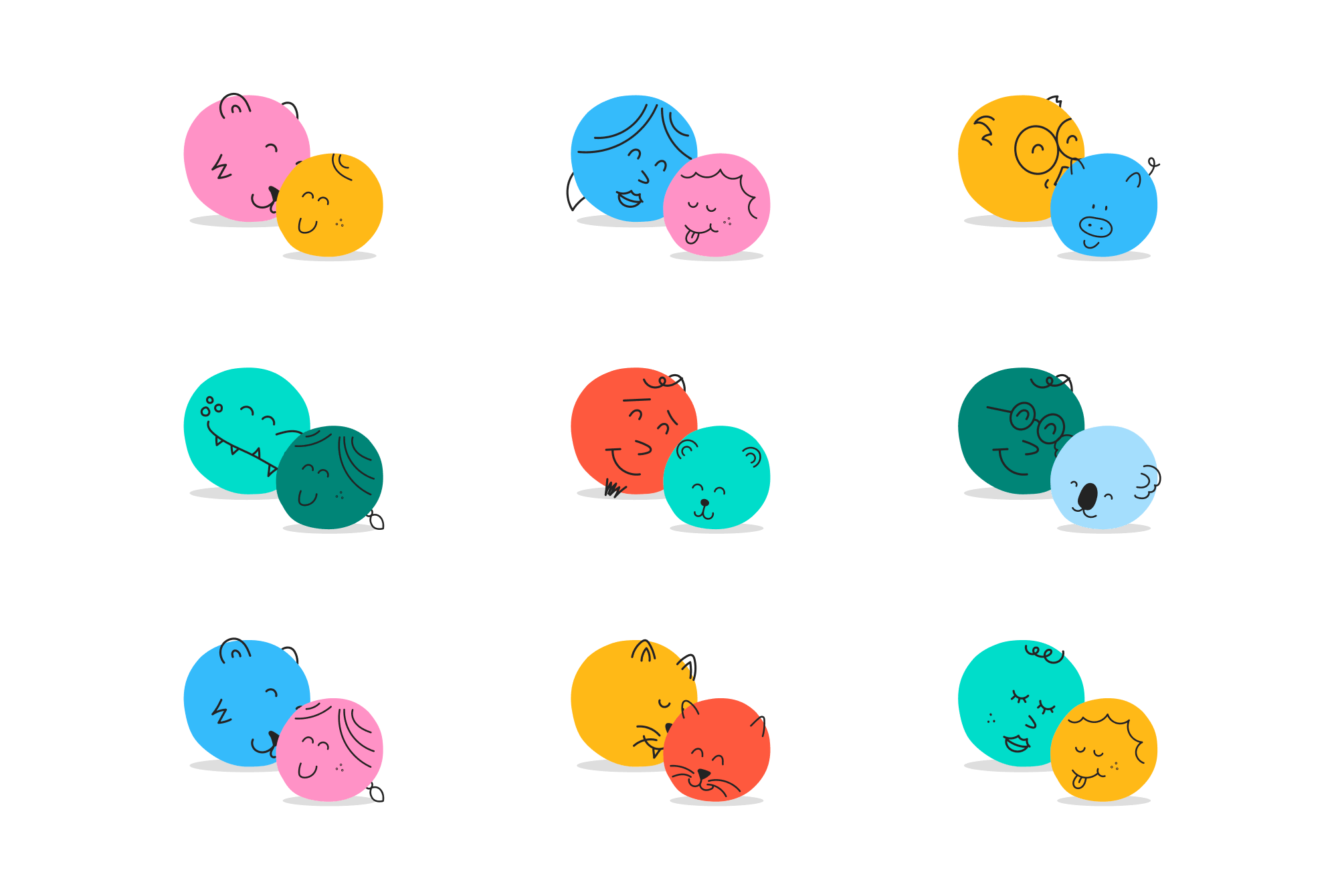 Tandem avatar sets